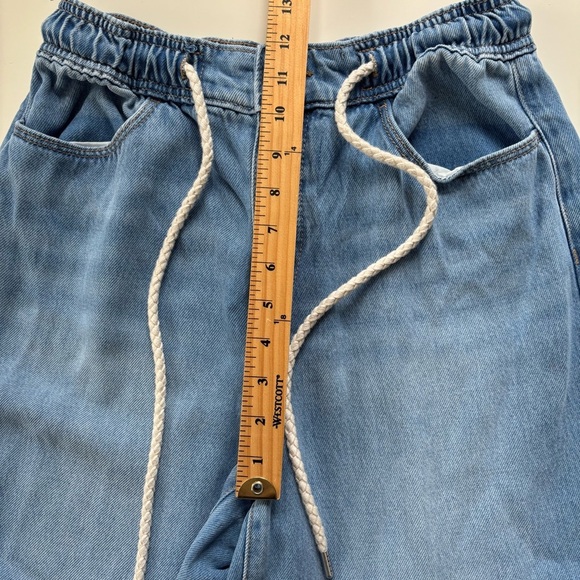 LOFT Women's High Waist High Rise Tie Front Lyocell Wide Leg Jeans Size 4 or 27 - Picture 10 of 11